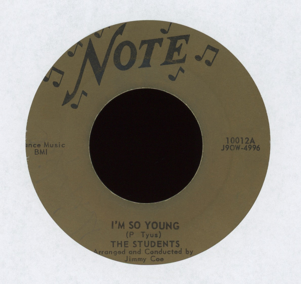 The Students - I'm So Young on Note