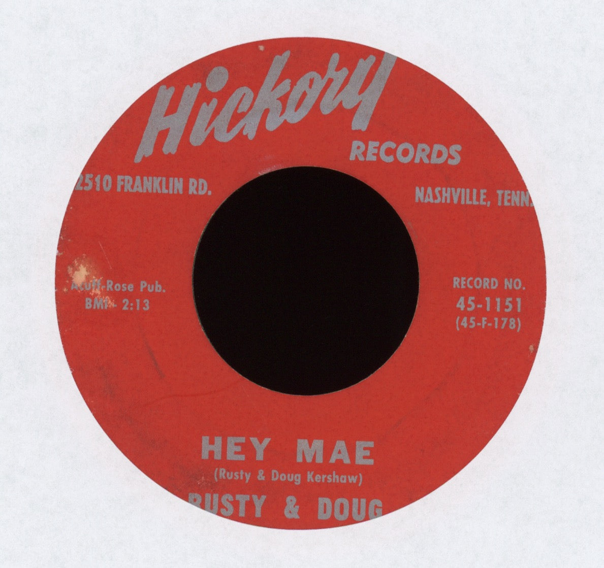 Rusty & Doug Kershaw - Hey Mae on Hickory