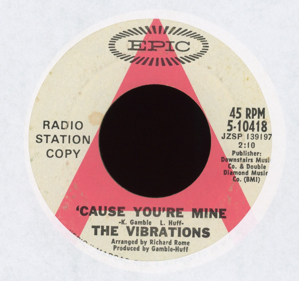 The Vibrations - 'Cause You're Mine / I Took An Overdose on Epic Promo