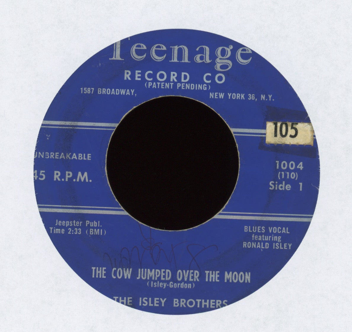 The Isley Brothers - The Cow Jumped Over The Moon on Teenage