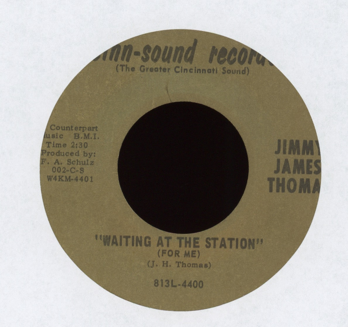 Jimmy James Thomas - I Can't Dance on Cinn Sound Soul Funk 45