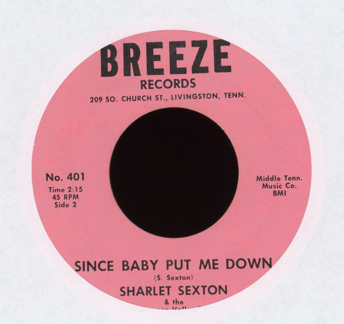 Sharlet Sexton - Since Baby Put Me Down on Breeze