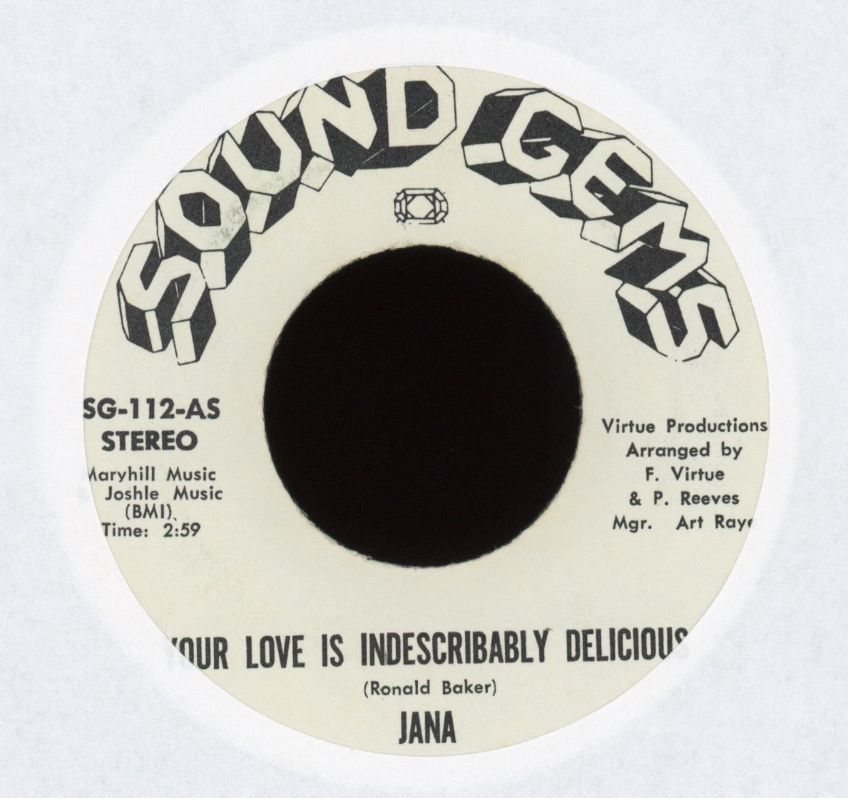 Jana - Your Love Is Indescribably Delicious on Sound Gems Promo
