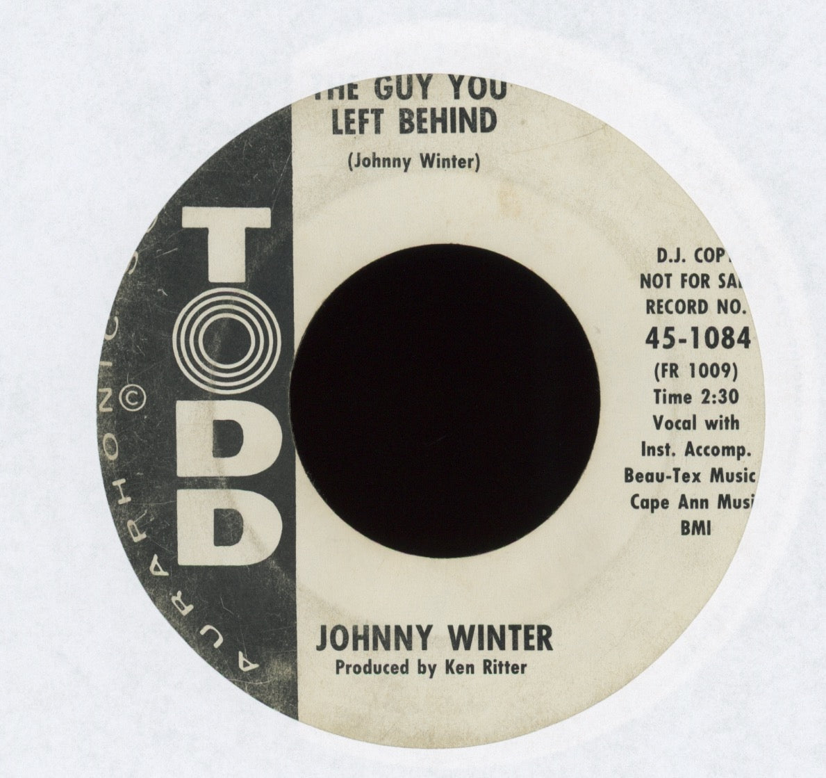 Johnny Winter - Road Runner on Todd Promo