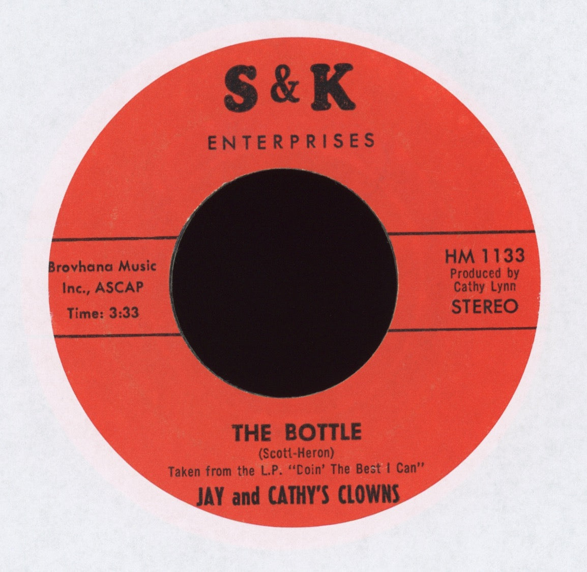 Jay And Cathy's Clowns - The Bottle on S&K