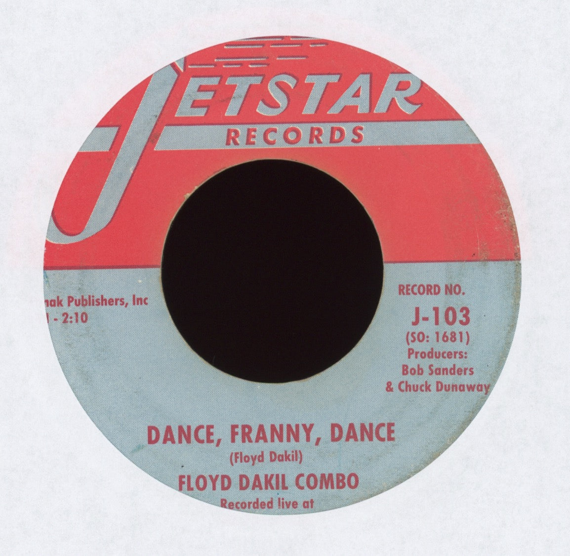 Floyd Dakil Combo - Dance, Franny, Dance on Jetstar