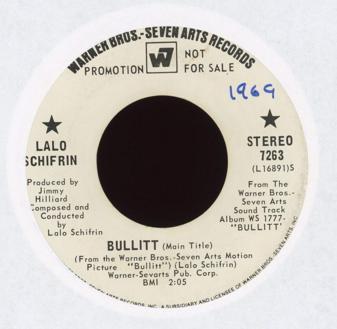 Lalo Schifrin - Bullitt (Main Title) on Warner Bros. Promo