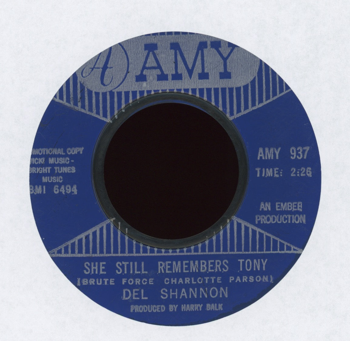 Del Shannon - Move It On Over on Amy