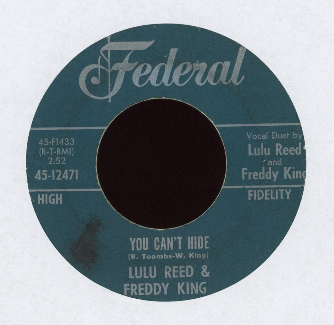Lula Reed & Freddy King - You Can't Hide on Federal