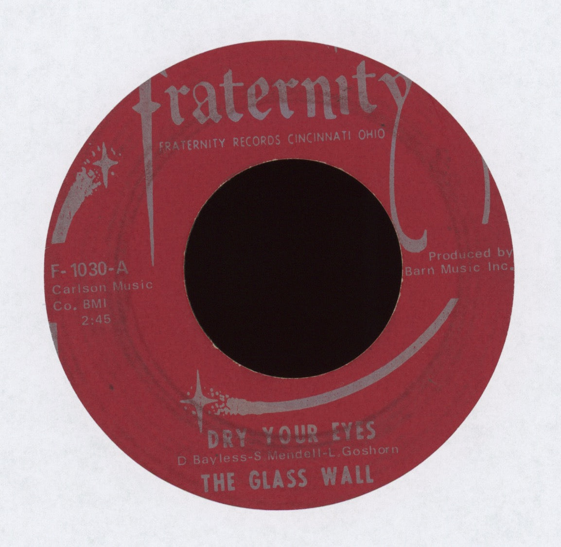 The Glass Wall - Dry Your Eyes on Fraternity
