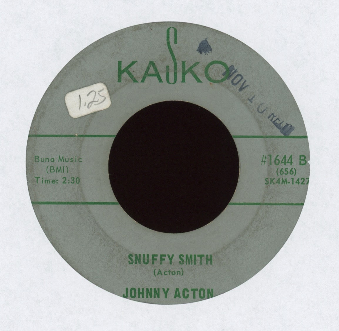 Johnny Acton - Snuffy Smith on Kasko Slower Version