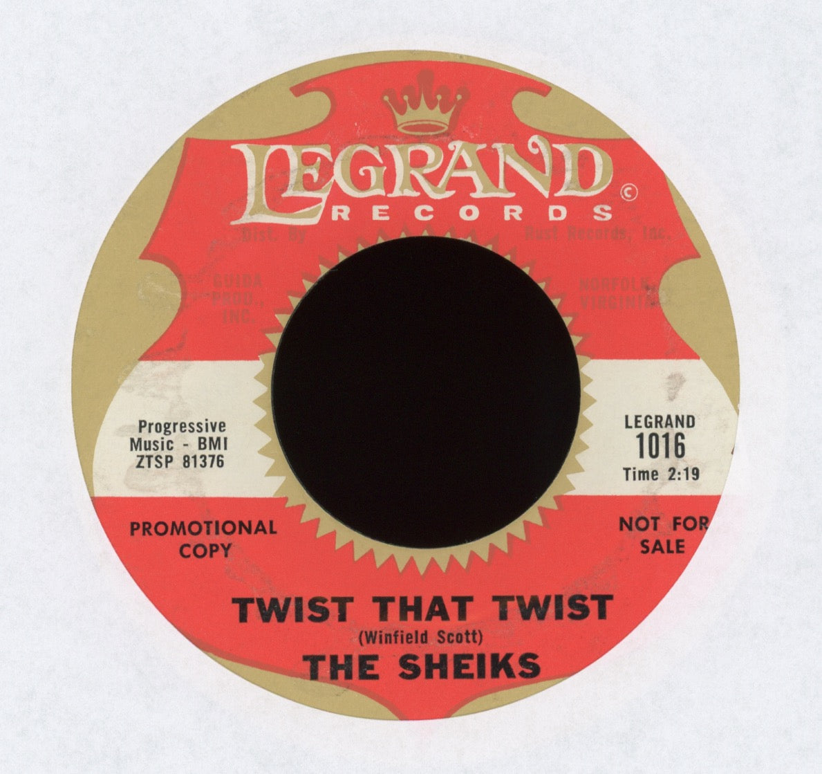 The Sheiks - Twist That Twist on Legrand Promo