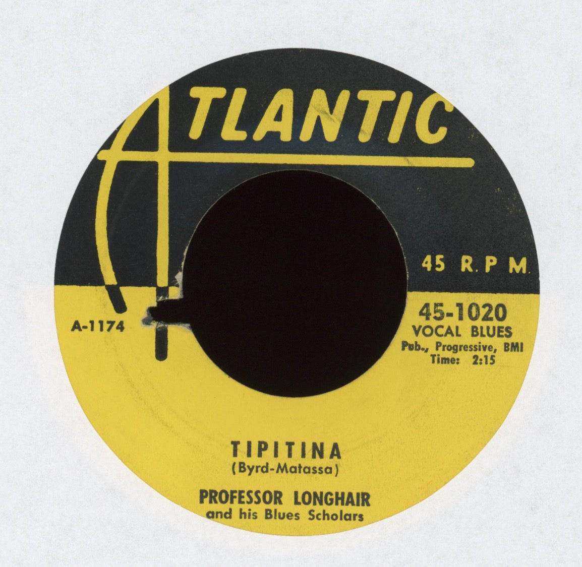 Professor Longhair And His Blues Scholars - Tipitina on Atlantic 1st Press