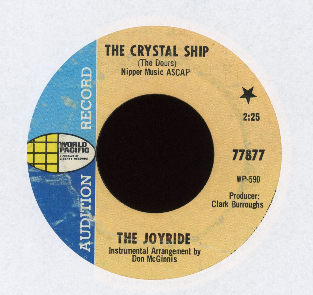 The Joyride  - The Crystal Ship on World Pacific Promo