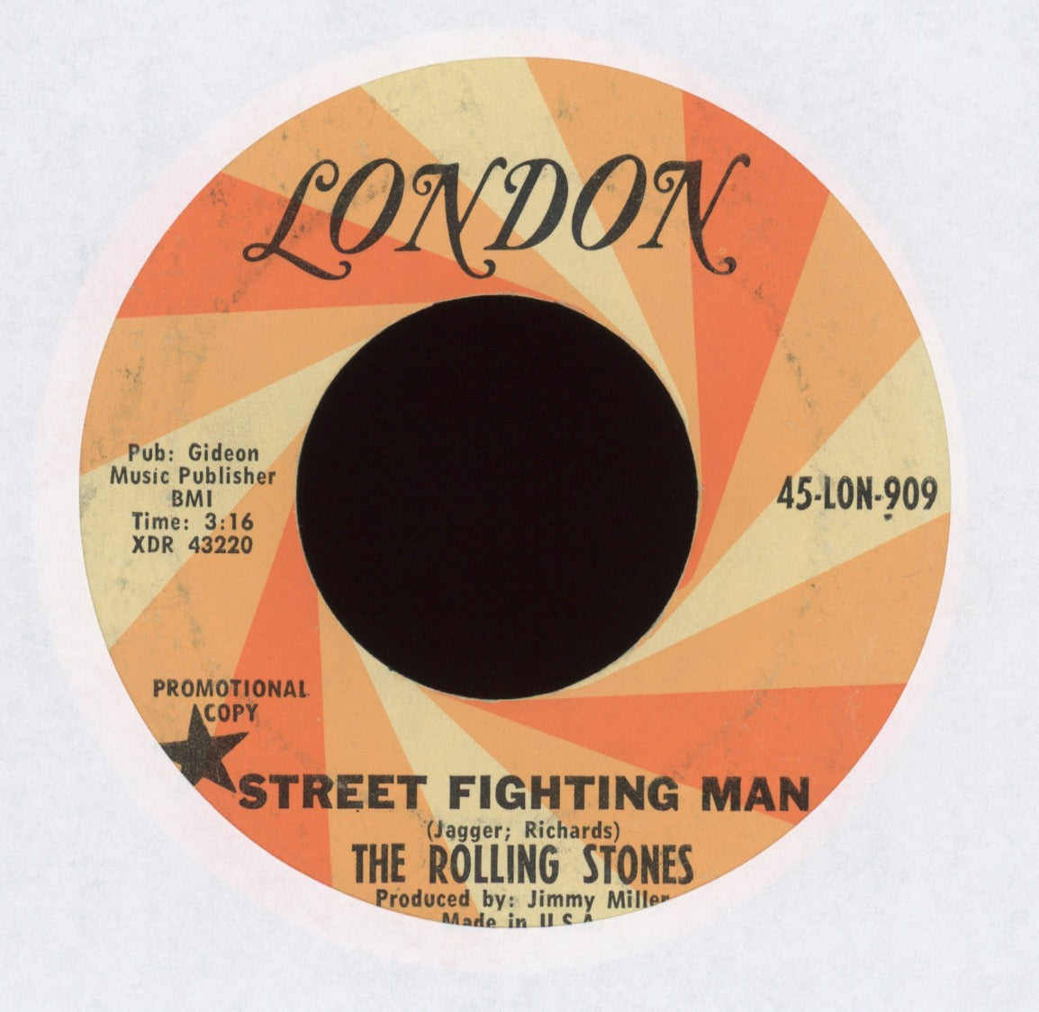 The Rolling Stones - Street Fighting Man on London Lon-909 Promo