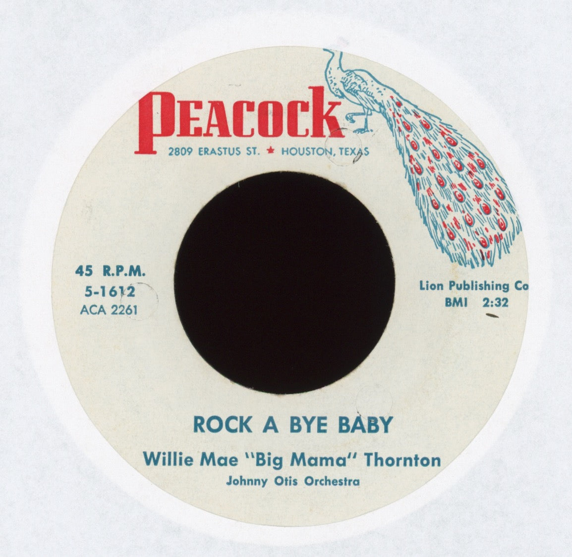Willie Mae Thornton - Hound Dog / Rock A Bye Baby on Peacock