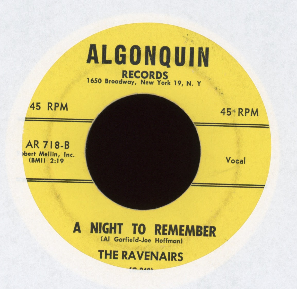 The Ravenairs - A Night To Remember on Algonquin