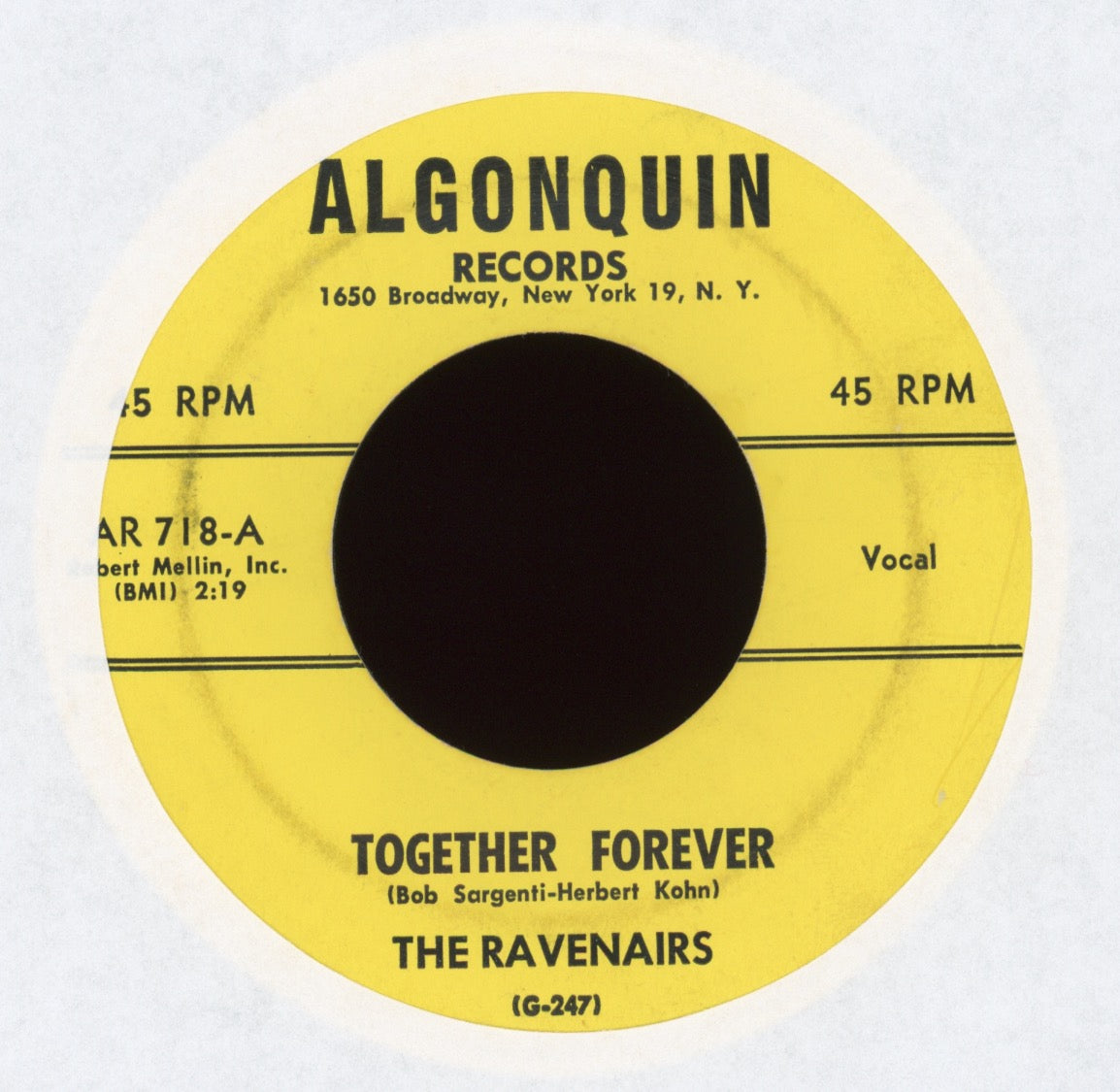 The Ravenairs - A Night To Remember on Algonquin