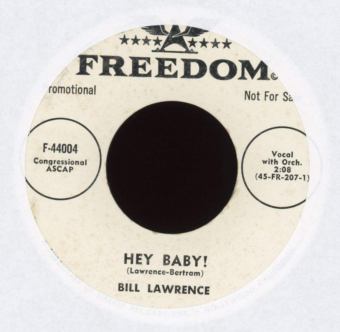 Bill Lawrence - Hey Baby! on Freedom Promo