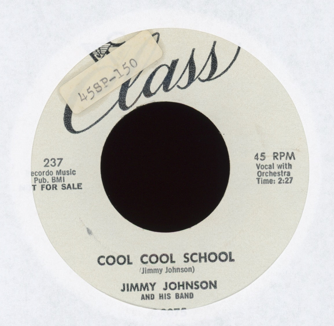 Jimmy Johnson And His Band - Lone Ranger Gonna Git Married on Class Promo