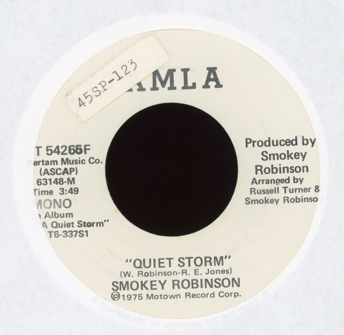 Smokey Robinson - Quiet Storm on Tamla Promo