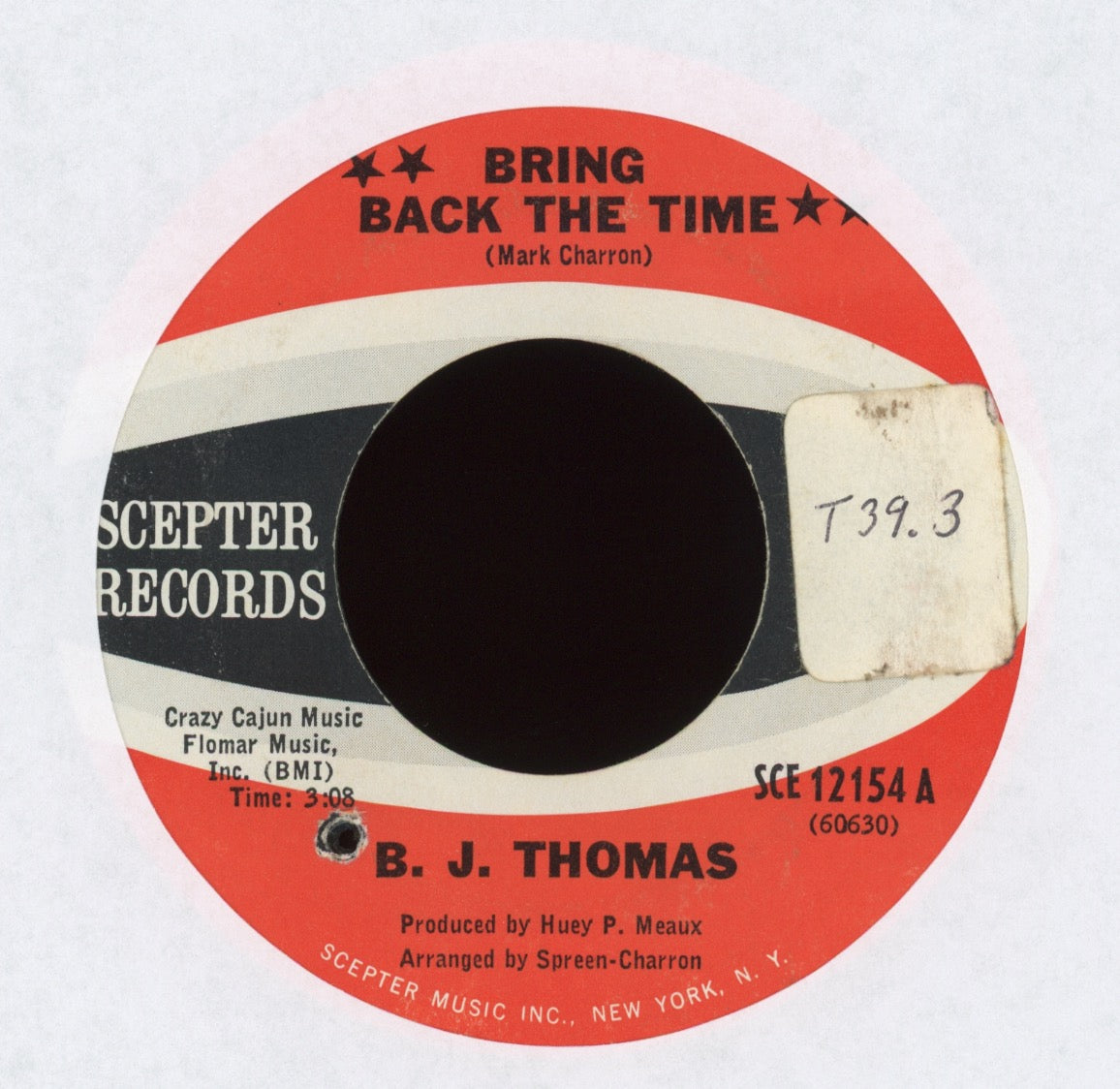 B.J. Thomas - I Don't Have a Mind of My Own on Scepter