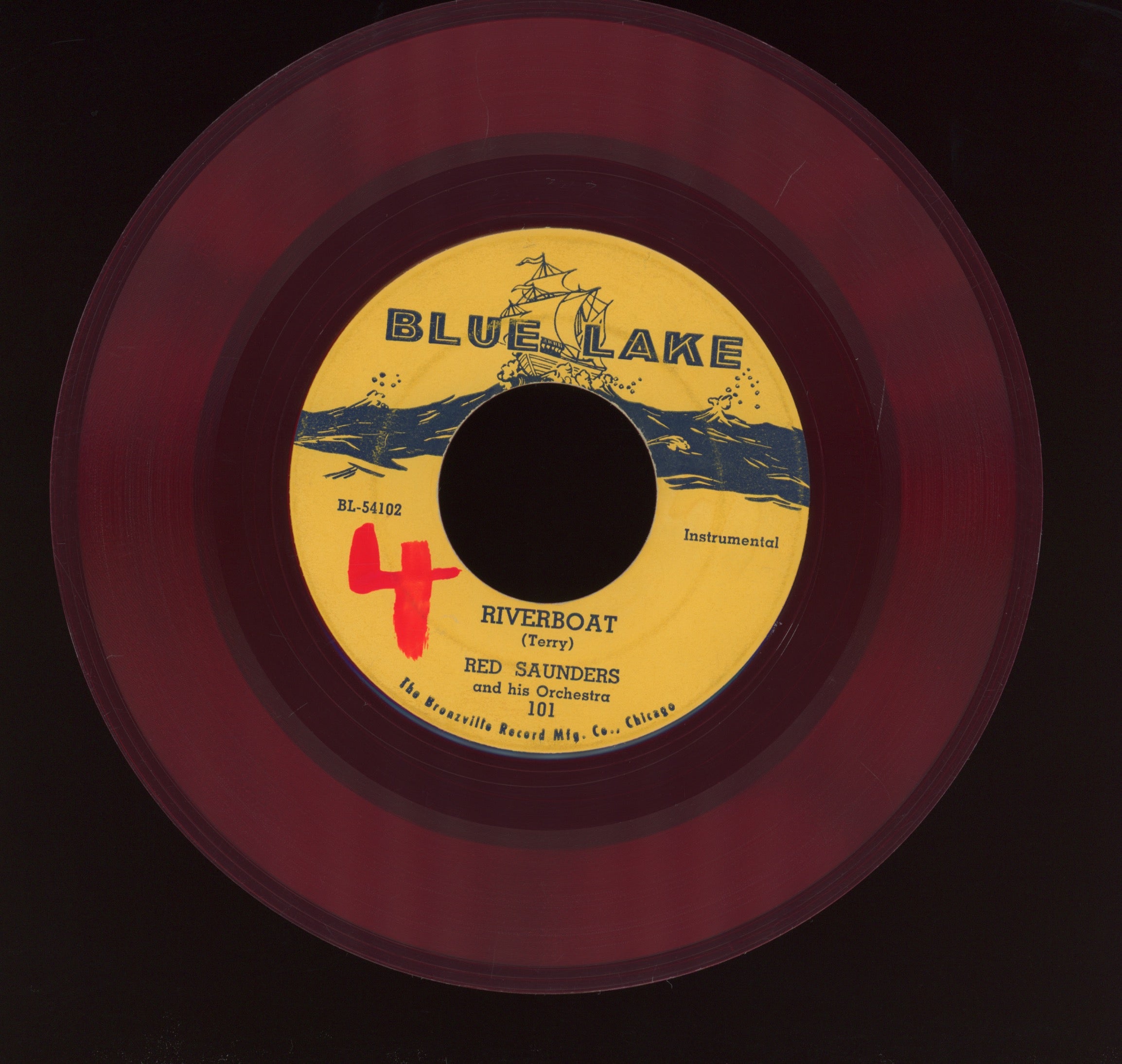 Red Saunders & His Orchestra - Summertime on Blue Lake Red Vinyl