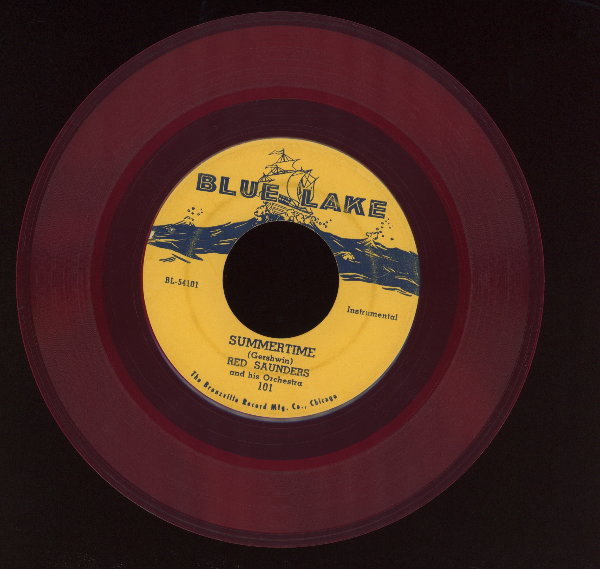 Red Saunders & His Orchestra - Summertime on Blue Lake Red Vinyl