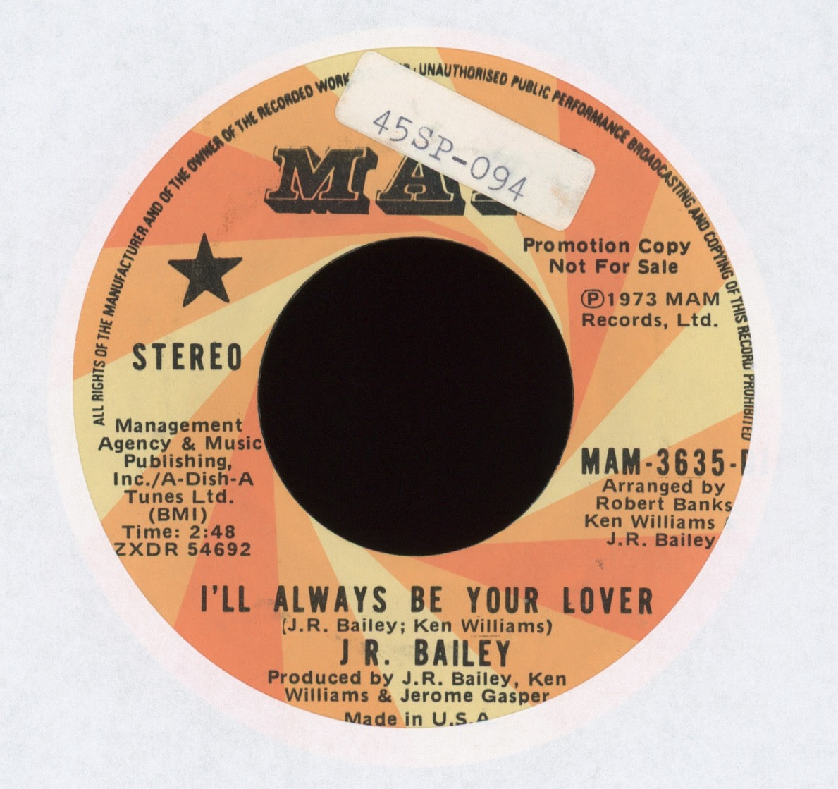 J.R. Bailey - I'll Always Be Your Lover on Mam Promo