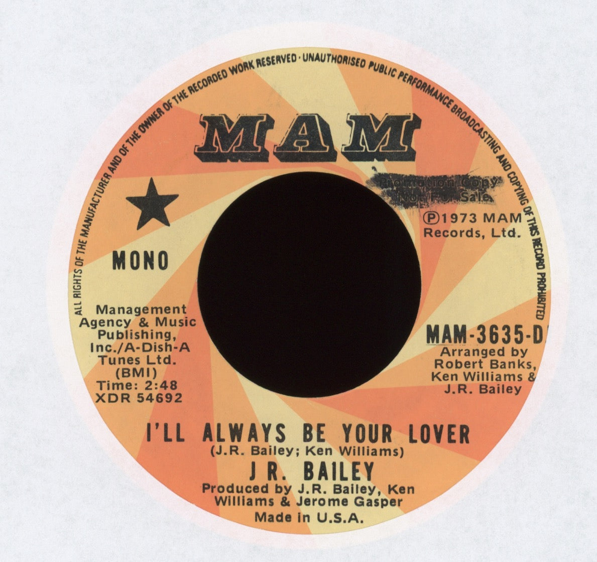 J.R. Bailey - I'll Always Be Your Lover on Mam Promo
