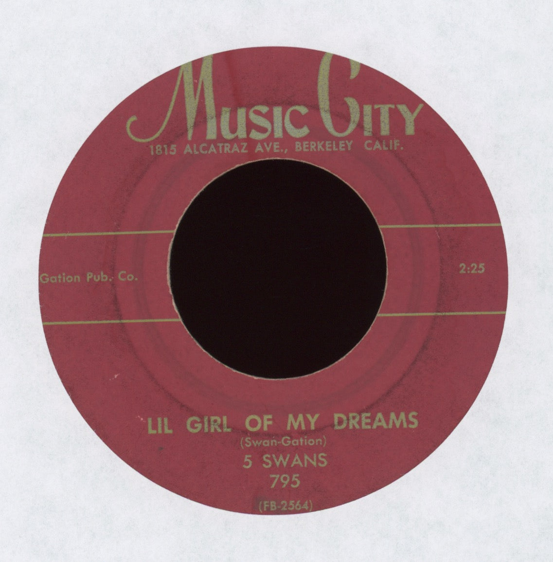 The Five Swans - Lil Girl Of My Dreams on Music City