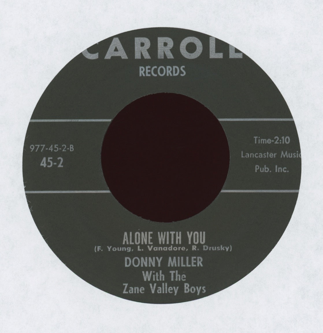 Donny Miller - Alone With You on Carroll