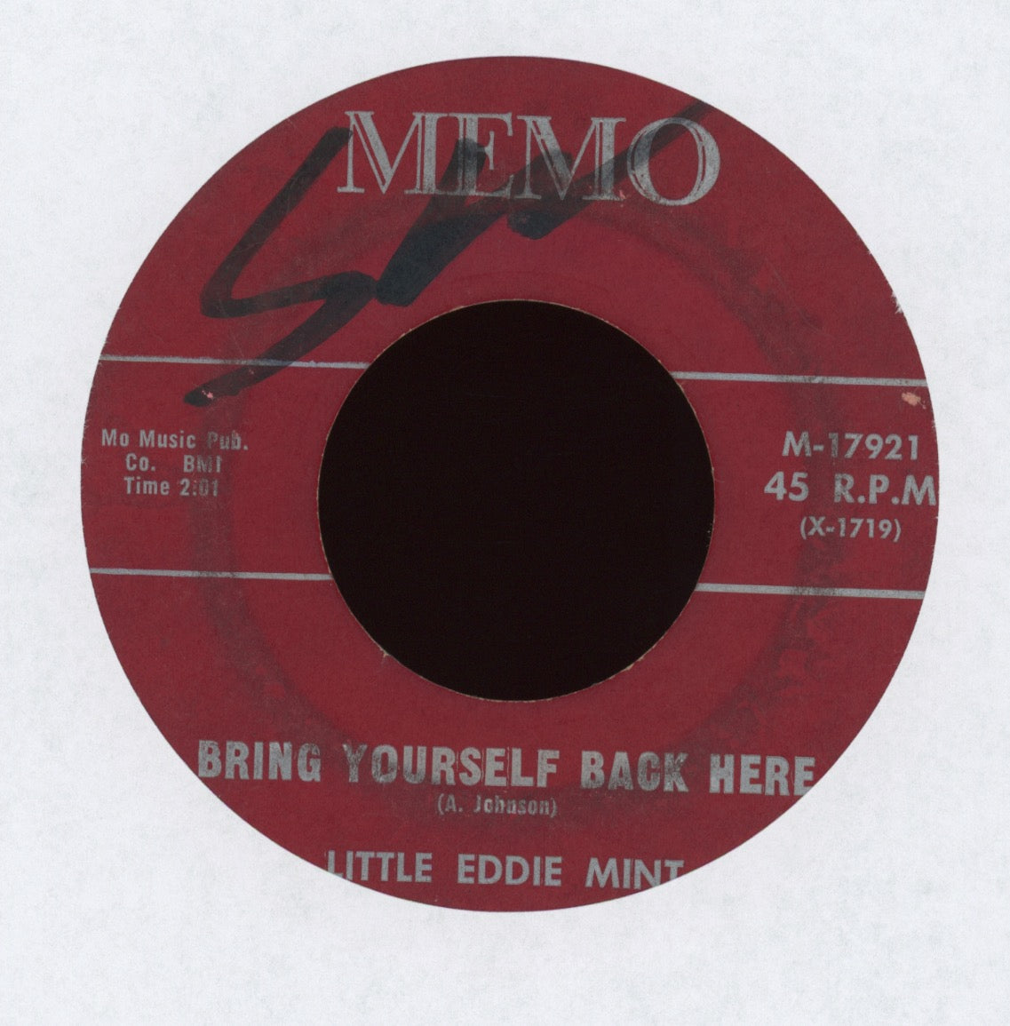Little Eddie Mint - Bring Yourself Back Here on Memo