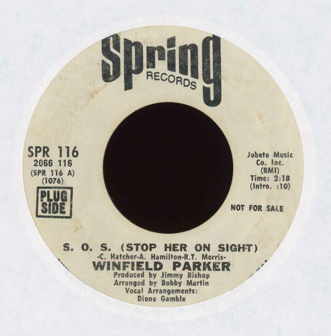 Winfield Parker - S.O.S. (Stop Her On Sight) on Spring Promo