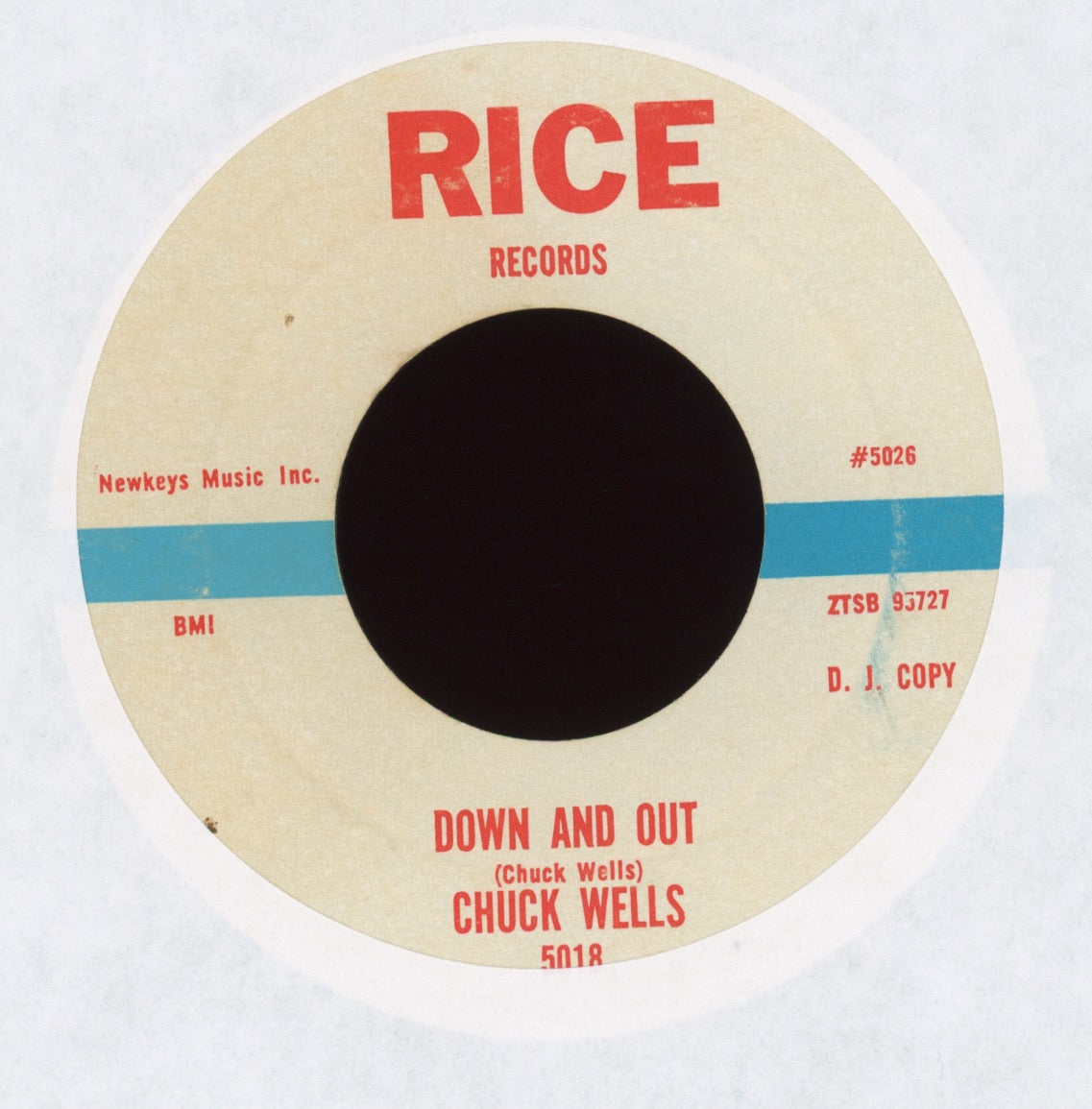 Chuck Wells - Down And Out on Rice Promo