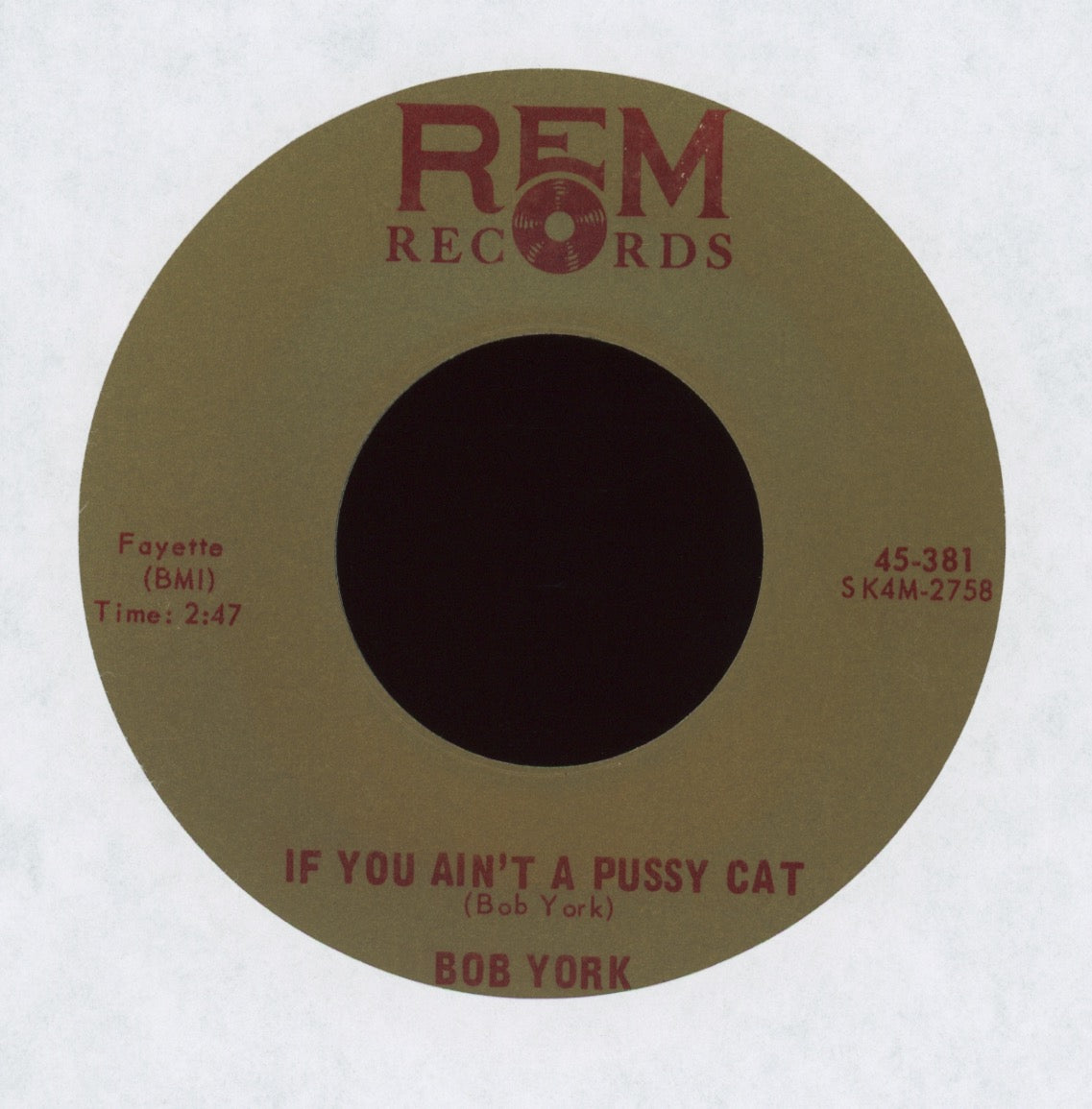 Bob York - If You Ain't A Pussy Cat on REM