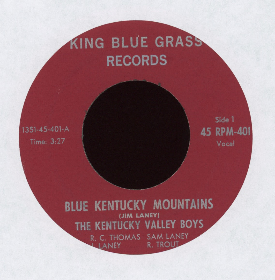 Kentucky Valley Boys - Blue Kentucky Mountains on King Blue Grass