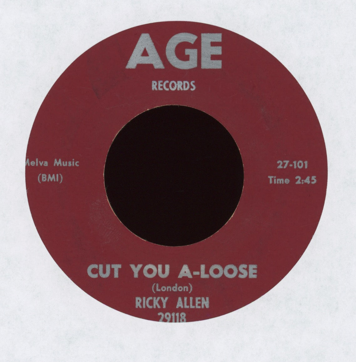 Ricky Allen - Cut You A-Loose on Age
