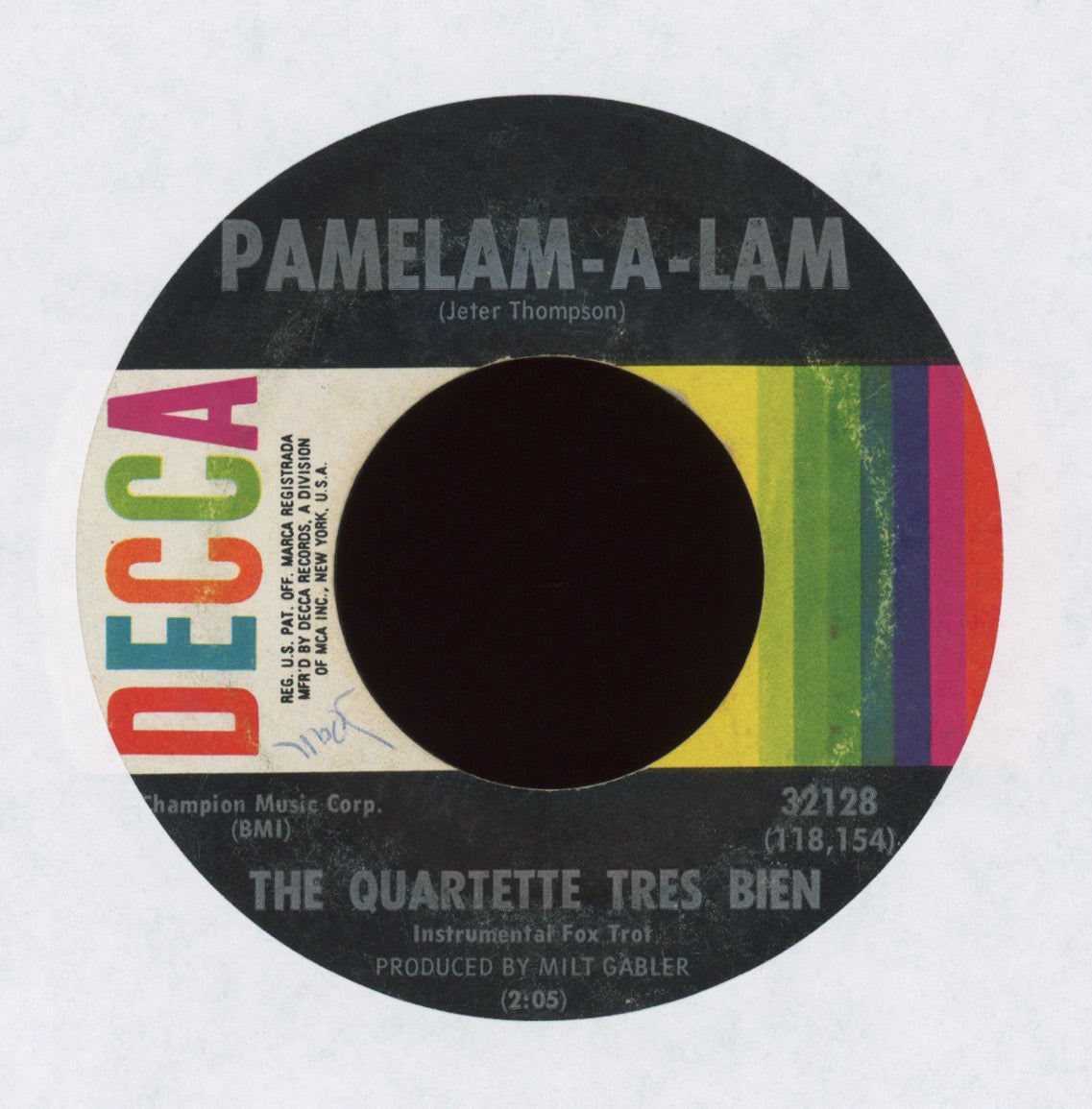 Quartette Trés Bien - Pamelam-a-lam on Decca