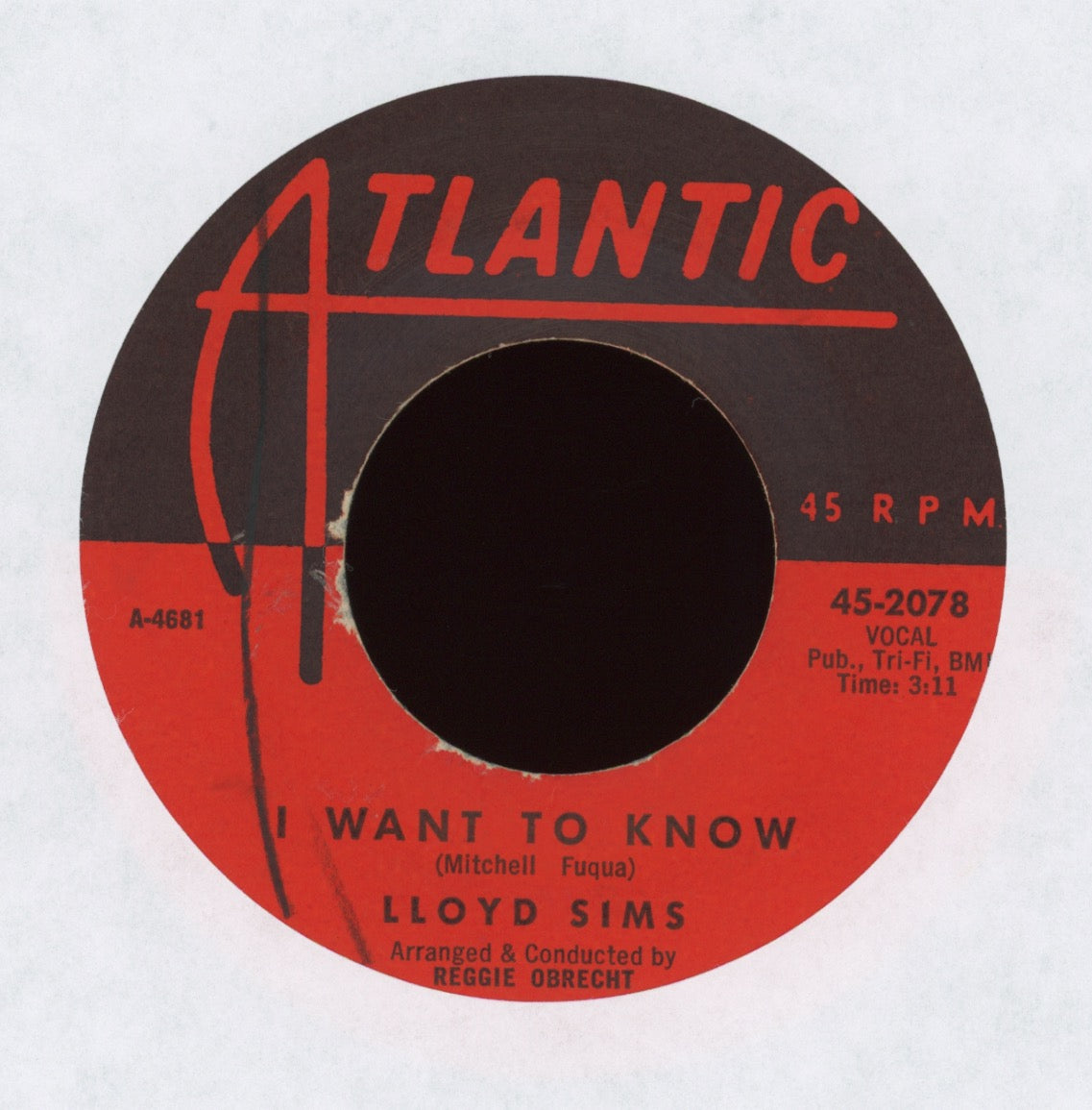 Lloyd Sims - I Want To Know on Atlantic