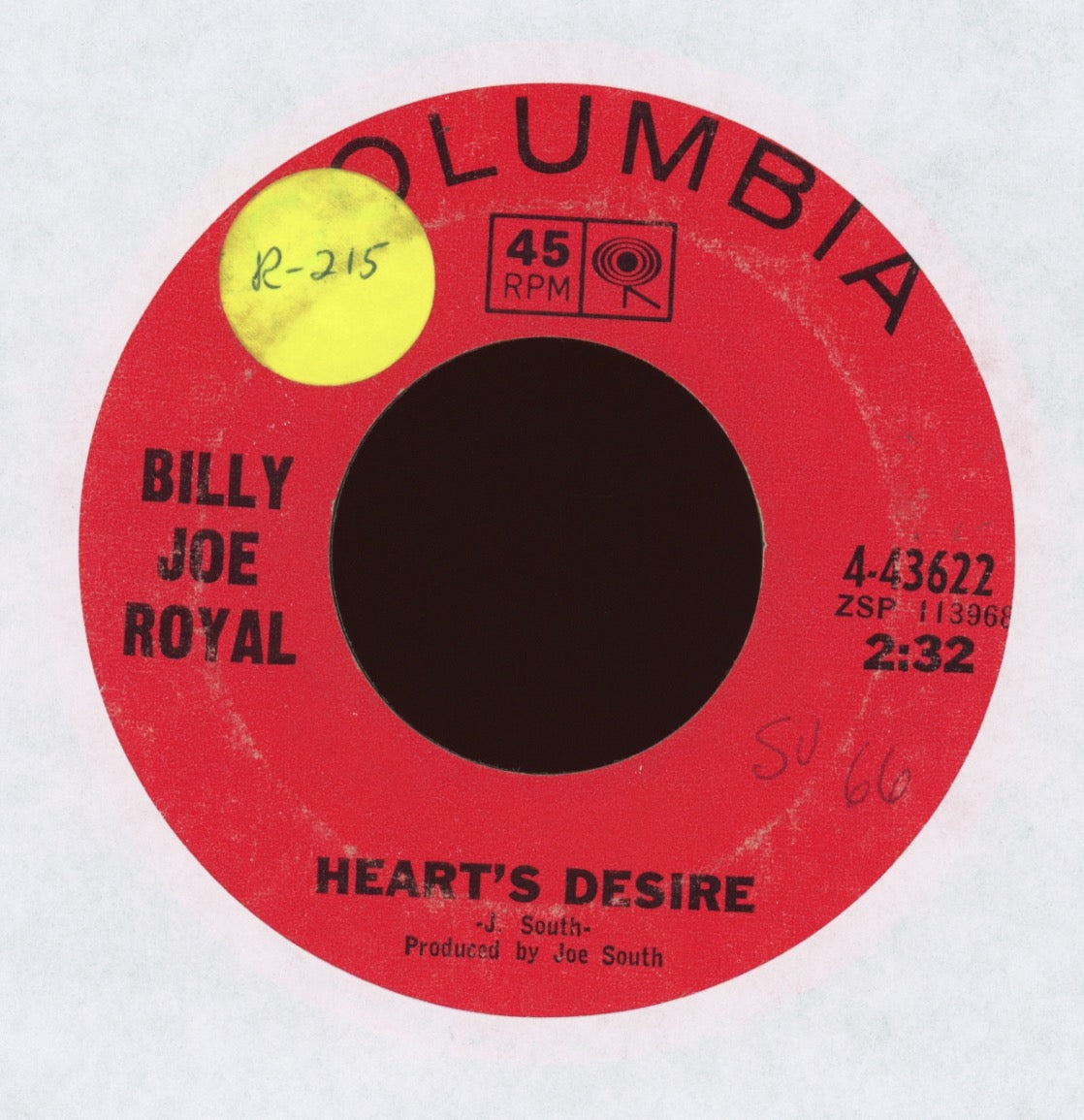 Billy Joe Royal - Heart's Desire on Columbia