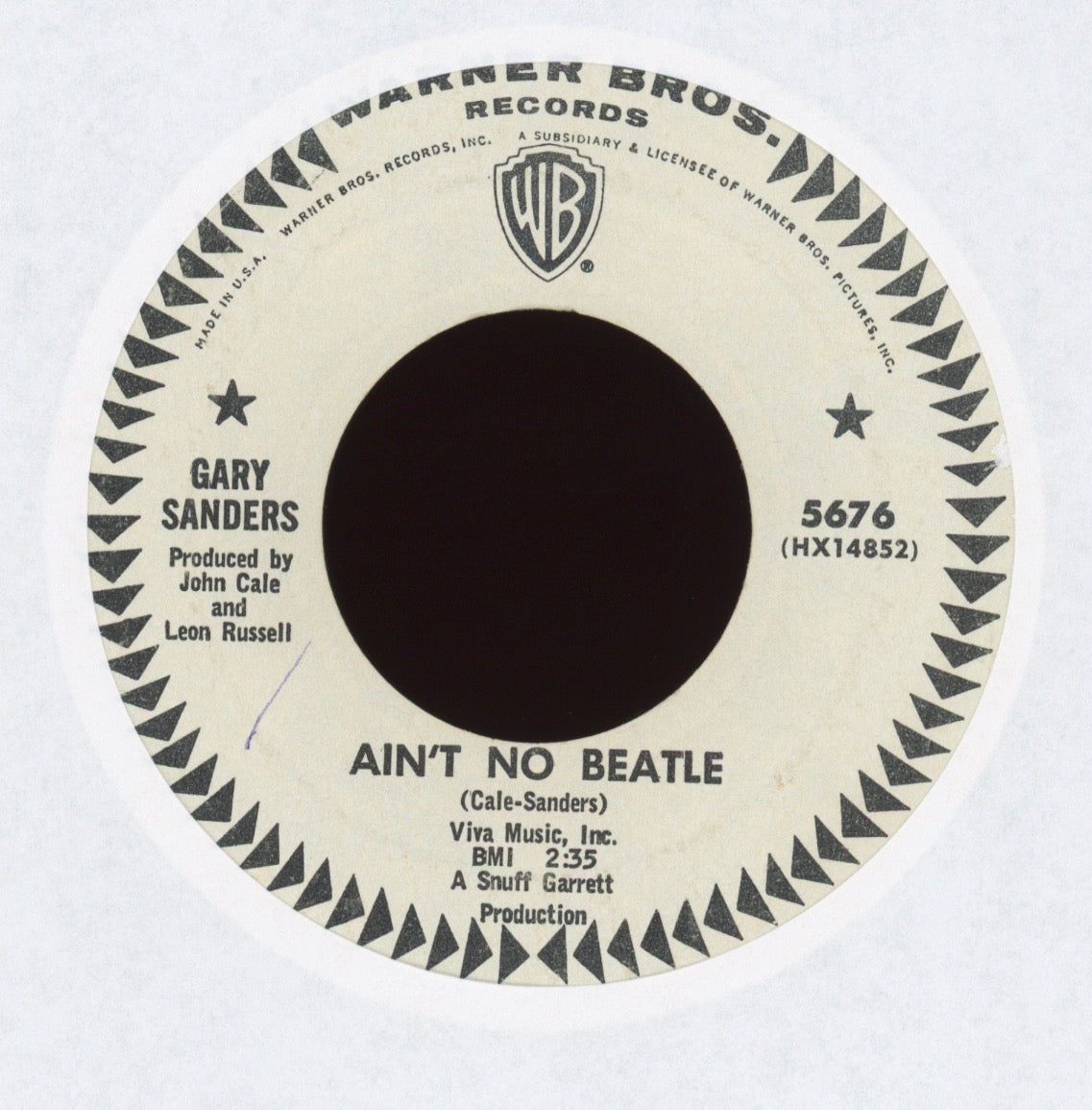 Gary Sanders - Ain't No Beatle on Warner Bros Promo