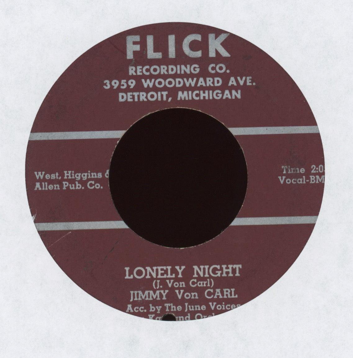 Jimmy Von Carl - Lonely Night on Flick