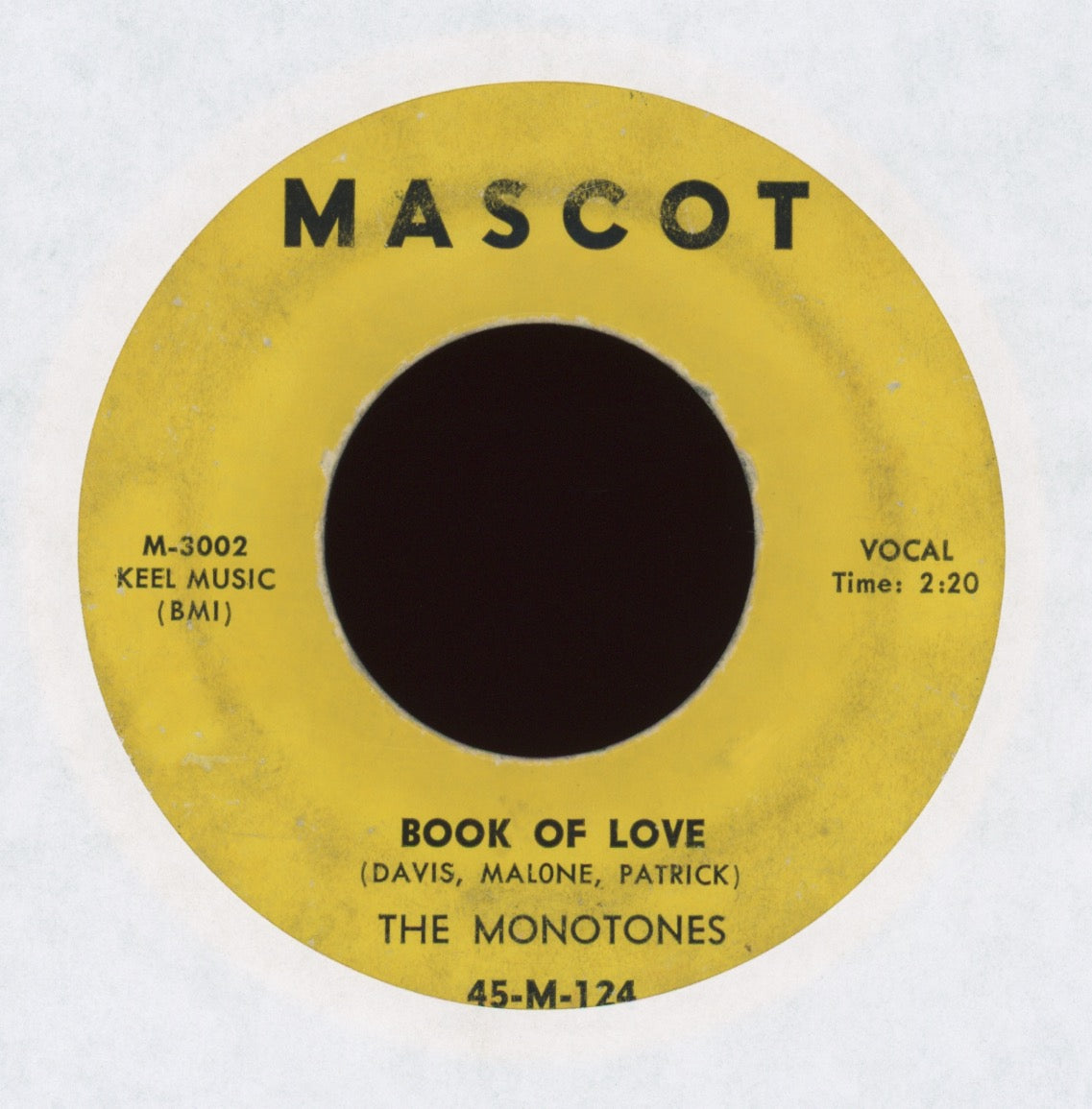 The Monotones - Book Of Love on Mascot