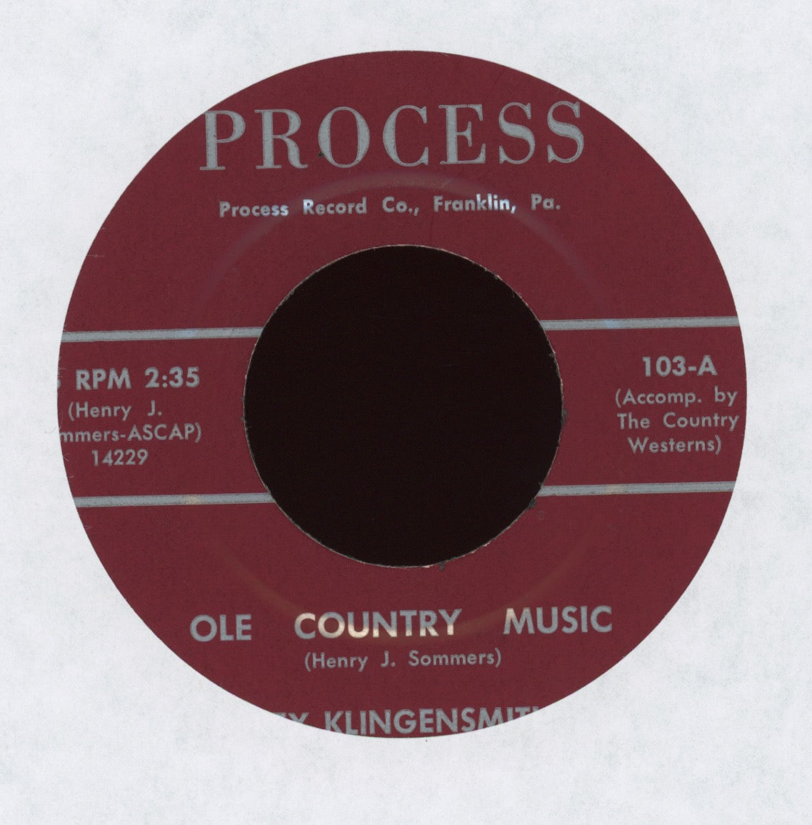 Rex Klingensmith - Ole Country Music on Process