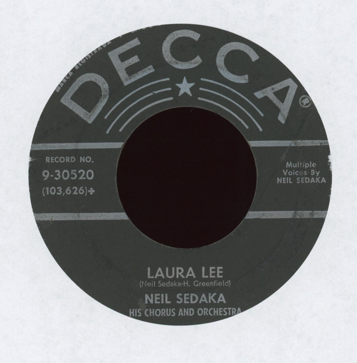 Neil Sedaka - Laura Lee on Decca