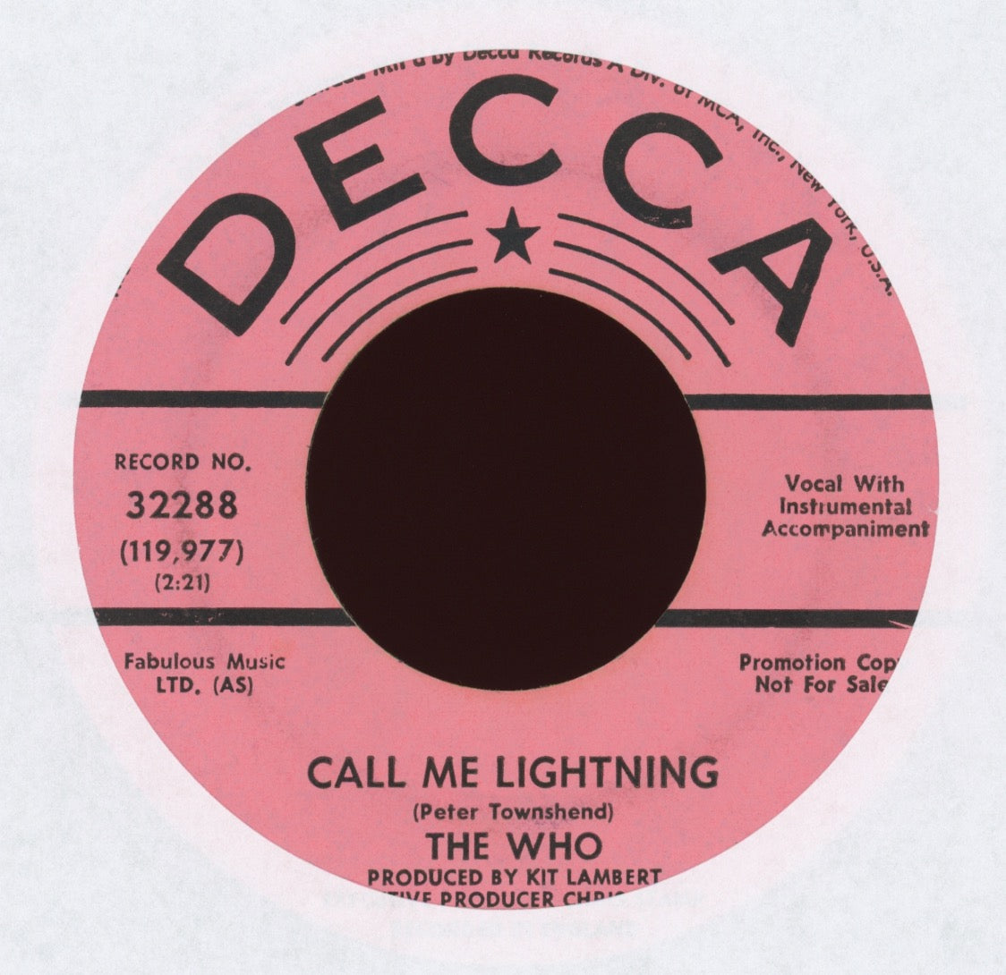 The Who - Call Me Lightning on Decca Promo