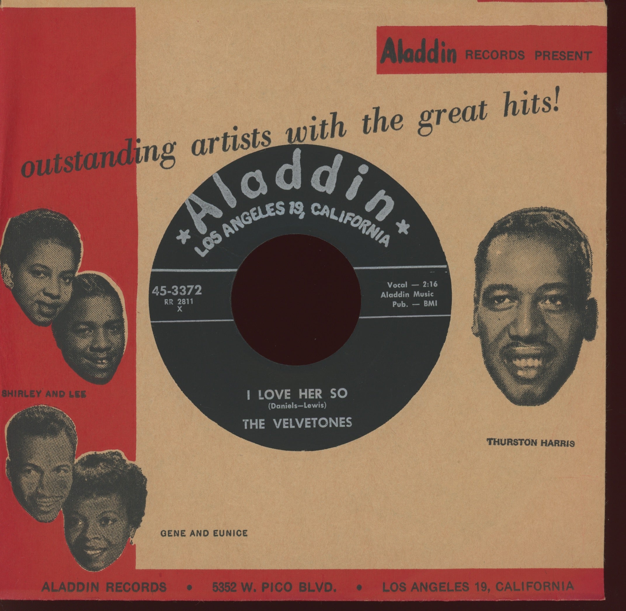 The Velvetones - Glory Of Love on Aladdin