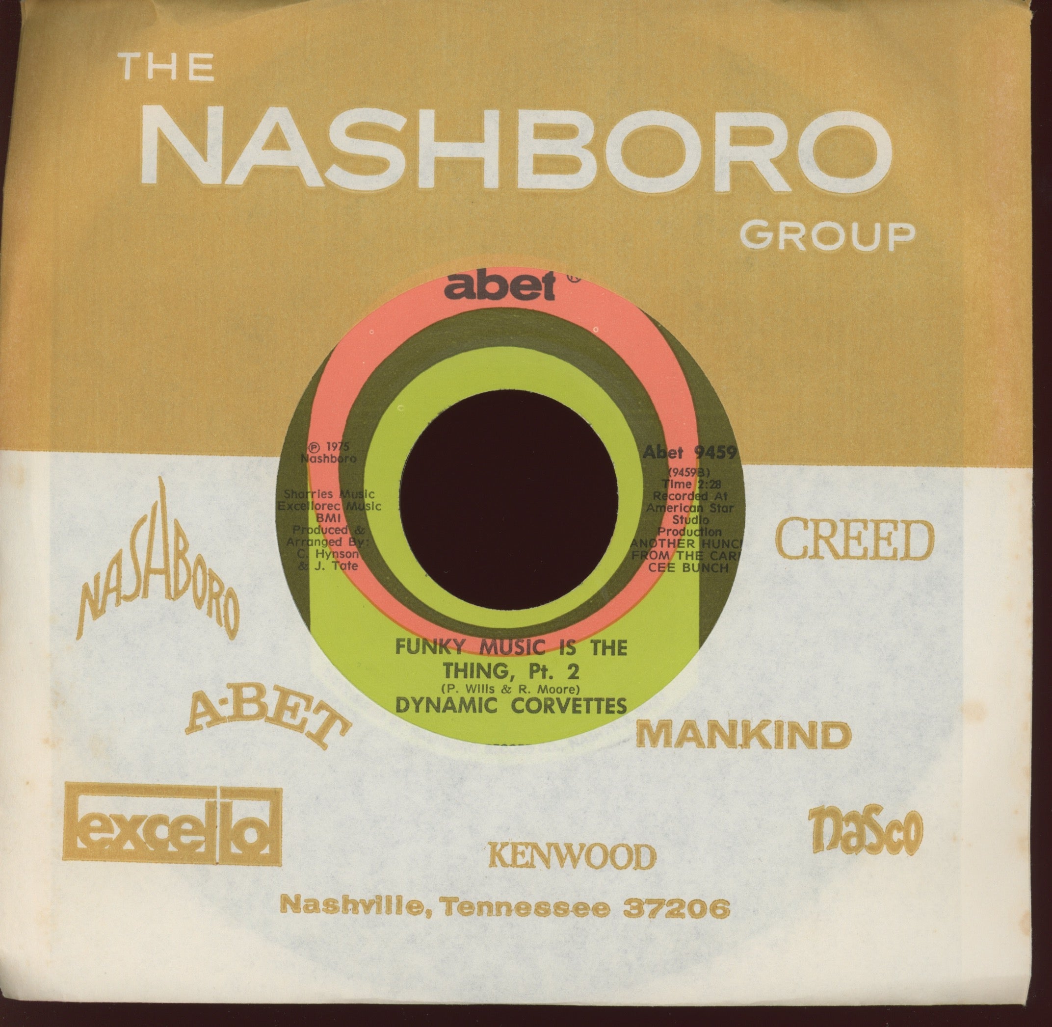 Dynamic Corvettes - Funky Music Is The Thing on Abet