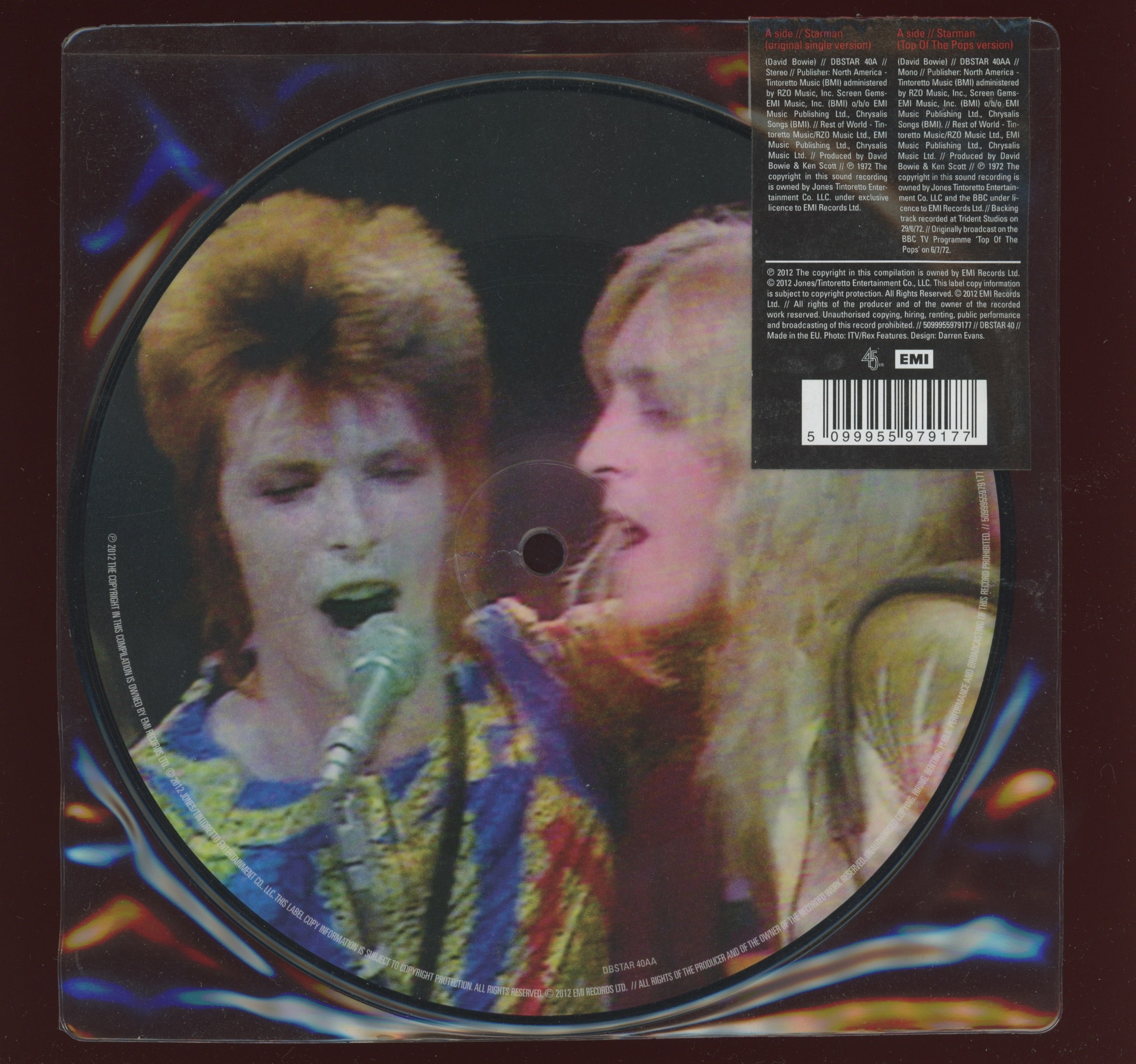 David Bowie - Starman on EMI Ltd Edition Picture Disc RSD 2012 Sealed